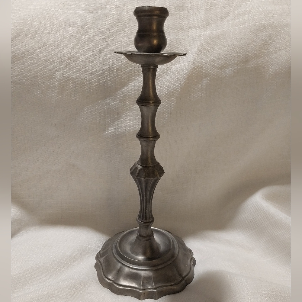 Rein Zinn Vintage Pewter Candlestick Holder